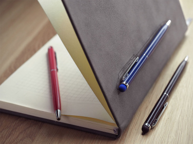 Logo trade promotional giveaways picture of: Magnetic notebook with a pen 124715100
