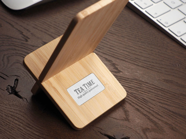 Logo trade promotional merchandise picture of: Wooden telephone stand 1834292