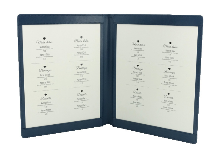 Logo trade business gift photo of: Menu cover 1063119
