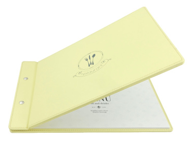 Logo trade promotional giveaways image of: Menu cover 1083119