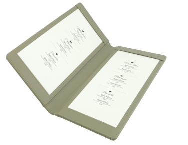 Logo trade corporate gifts image of: Menu cover 1062119