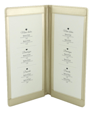Logo trade corporate gifts image of: Menu cover 1062119