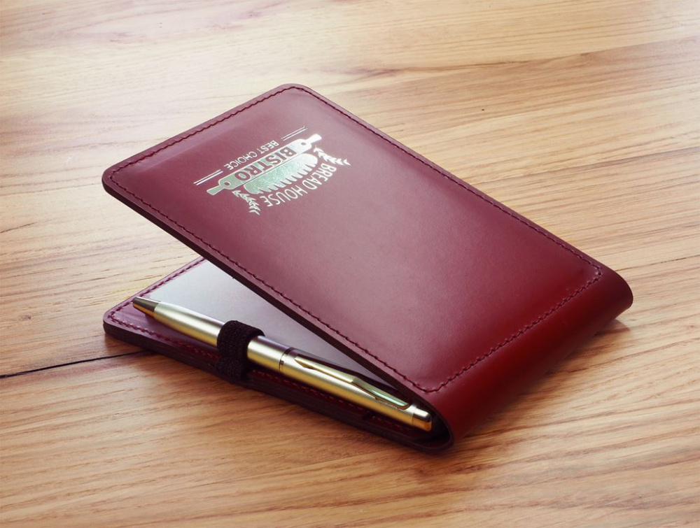 Logo trade business gifts image of: Waiter notepad 1102094