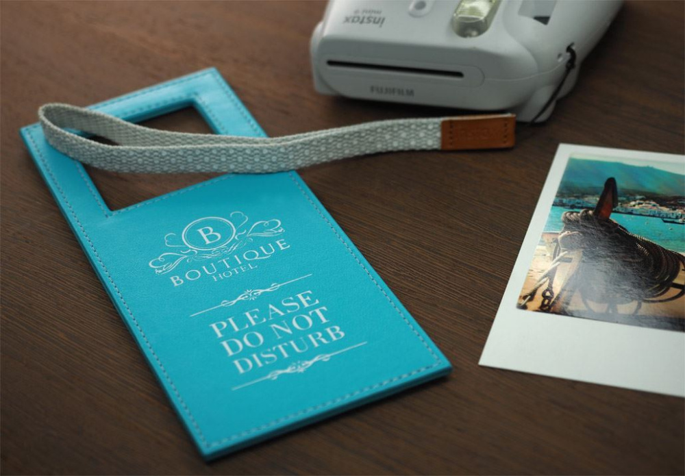 Logo trade promotional giveaways image of: DND door sign 1110119