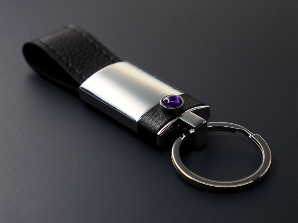 Logotrade promotional merchandise picture of: Amethyst Keyring 1296095