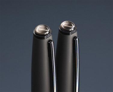 Logo trade promotional product photo of: Obsidian stone Pen set 1290036