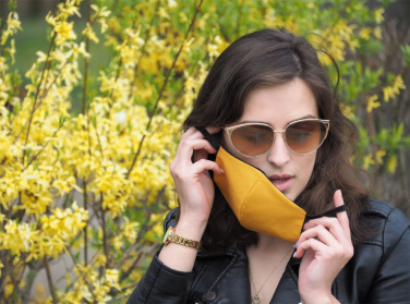 Logotrade promotional product picture of: VENUS PRO cotton face mask with a pocket an HEPA filter 1378165