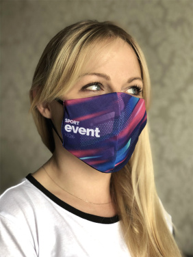 Logotrade promotional item picture of: VENUS PRO cotton face mask with a pocket an HEPA filter 1378165