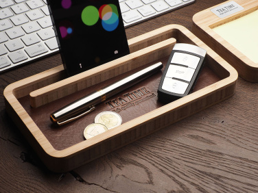 Logo trade corporate gifts picture of: Wooden desk organiser 1852292