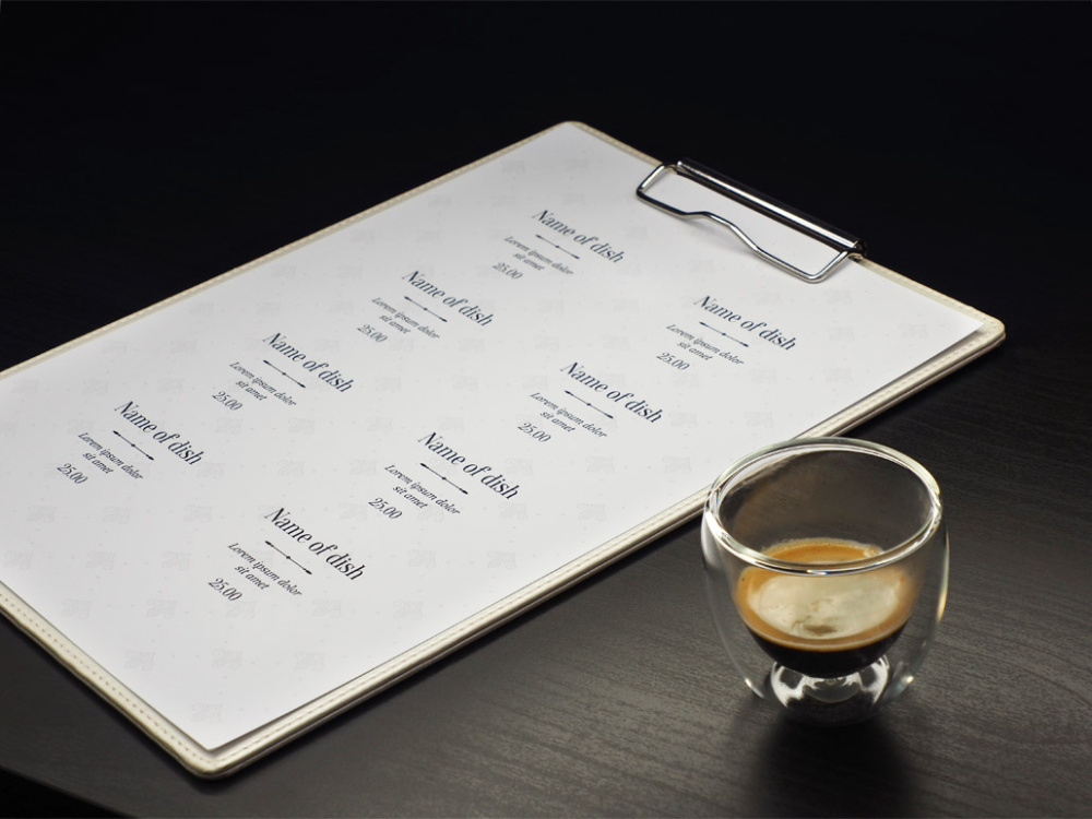 Logotrade advertising products photo of: Clipboard menu 1121119