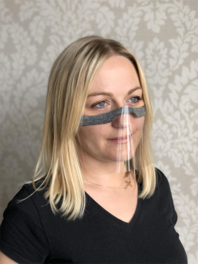 Logo trade promotional merchandise photo of: KALIPSO clear face shield-mask for mouth and nose 1447162