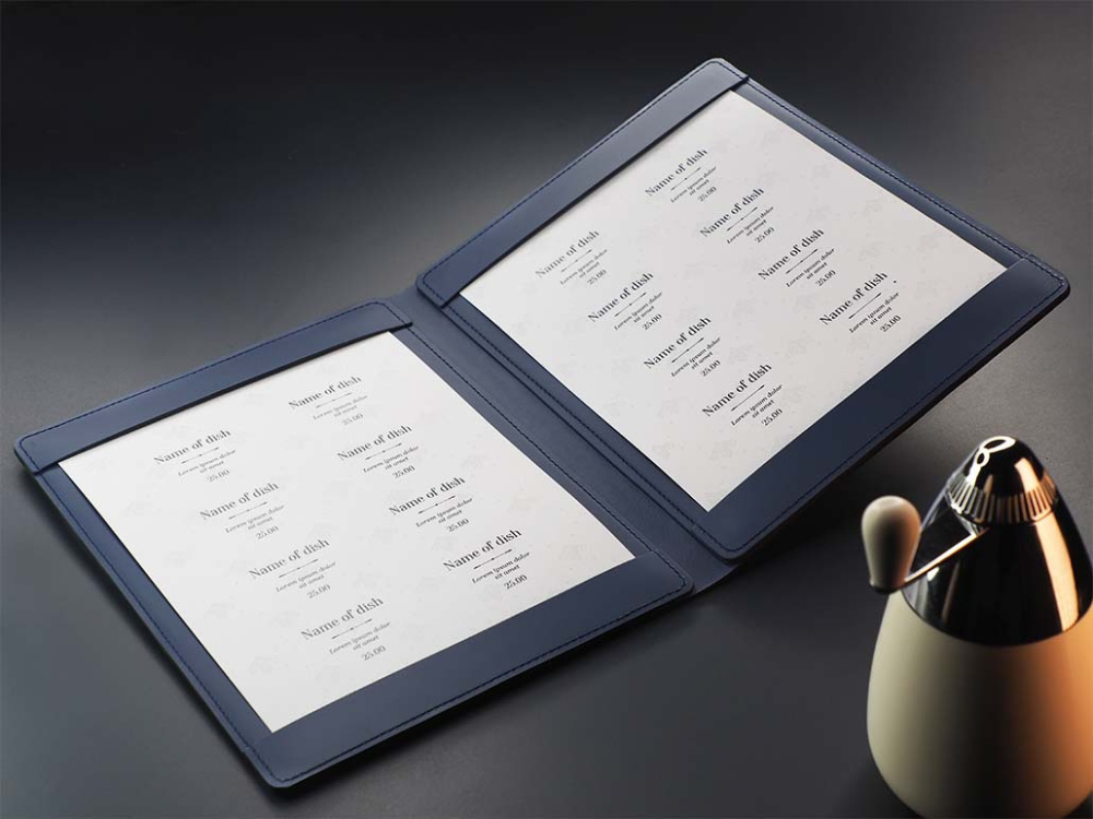 Logo trade corporate gift photo of: Menu cover Fine Dining 1061243