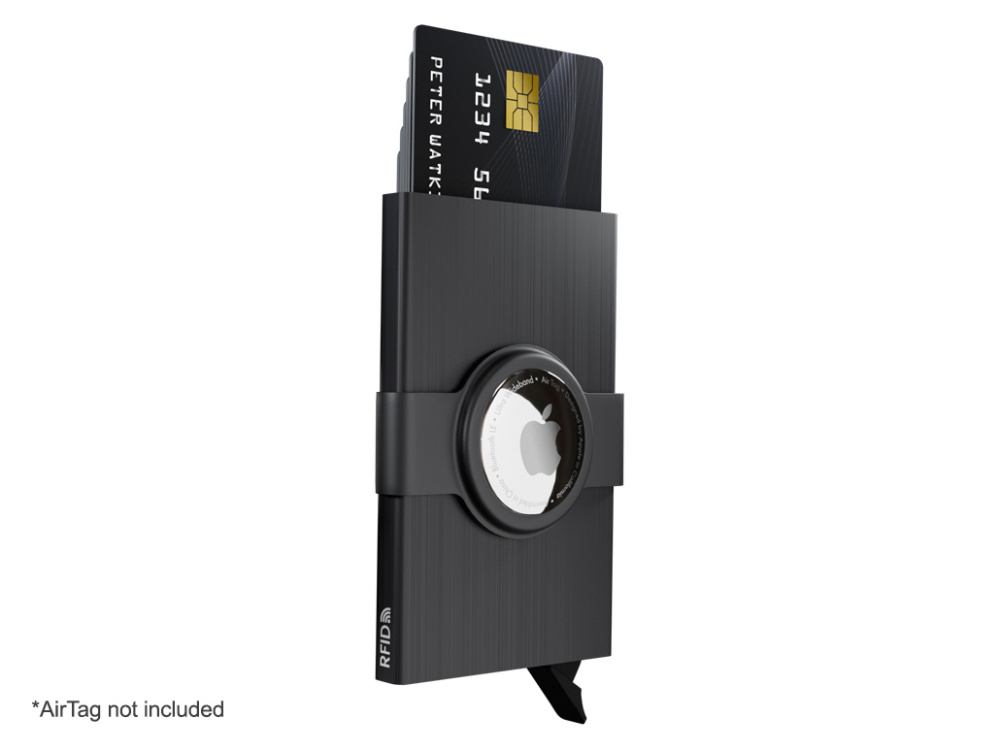 Logo trade promotional items picture of: RFID credit card case with holder for AirTag 2163155