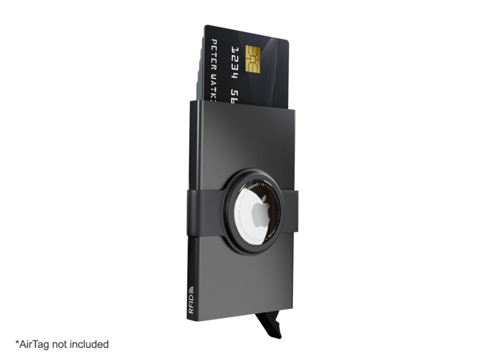 Logotrade advertising product image of: RFID credit card case with holder for AirTag 2163108