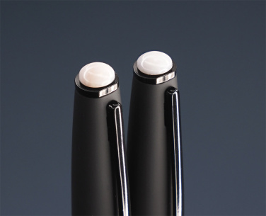Logo trade promotional giveaways image of: Opal stone Pen set 1286036