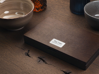 Logo trade corporate gifts image of: Wooden bill box 1816121