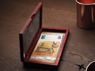 Logo trade promotional giveaways picture of: Wooden bill box 1816121