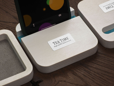 Logo trade promotional giveaway photo of: Wooden telephone stand 1847121