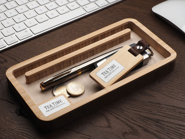 Logotrade promotional item picture of: Wooden desk organiser 1818292