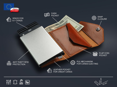 Logo trade corporate gifts image of: RFID wallet 1931141