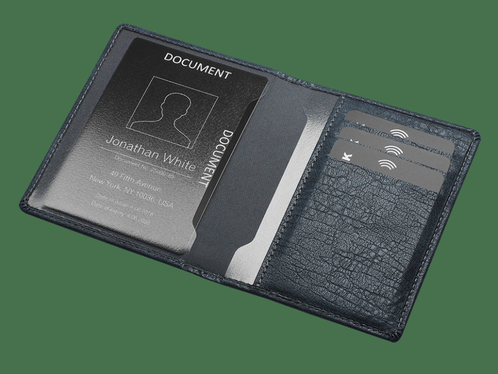 Logo trade advertising products image of: Document wallet 889328