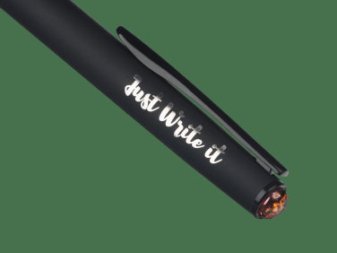 Logotrade promotional gift image of: Ball pen with AMBER stone 2070036