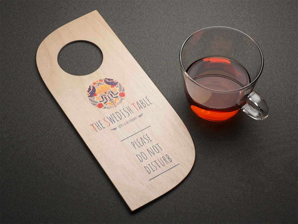 Logo trade corporate gifts image of: DND door sign 1160121