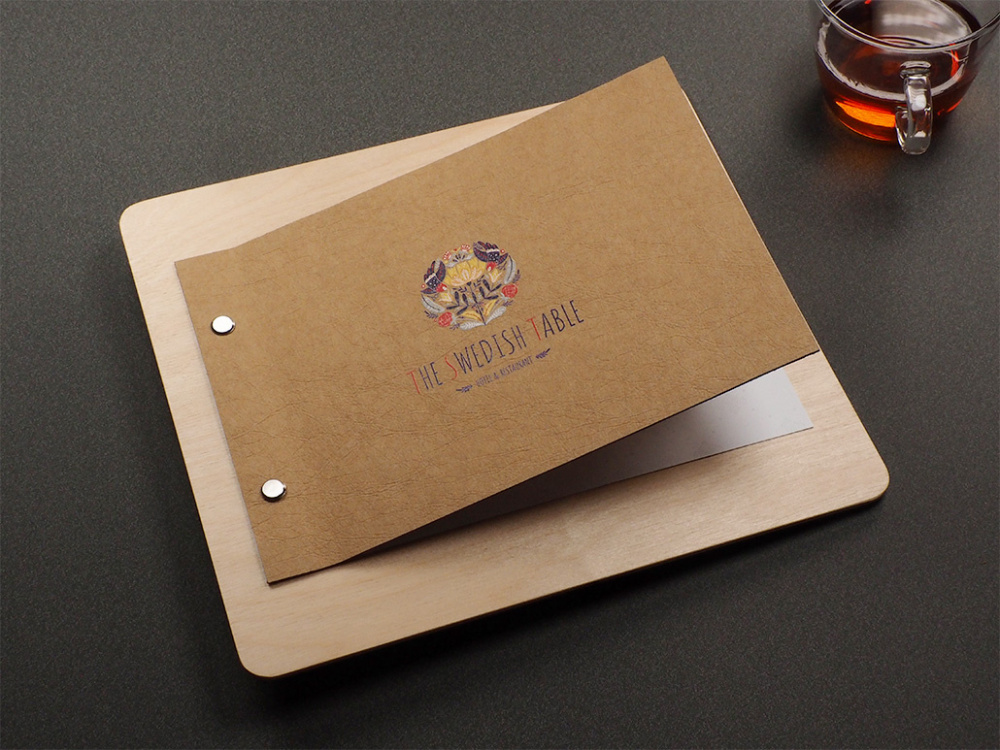 Logo trade promotional giveaway photo of: Menu cover 1211121