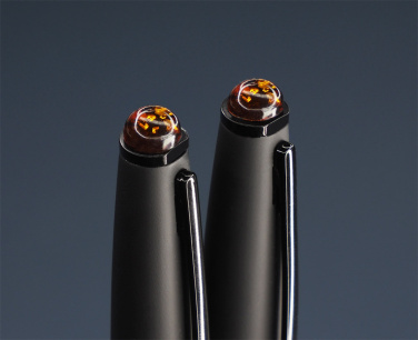 Logo trade promotional items picture of: Amber Pen set  1235036