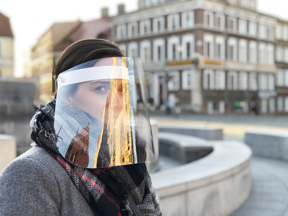 Logo trade promotional gifts picture of: TEMIDA tilting face shield 1424162