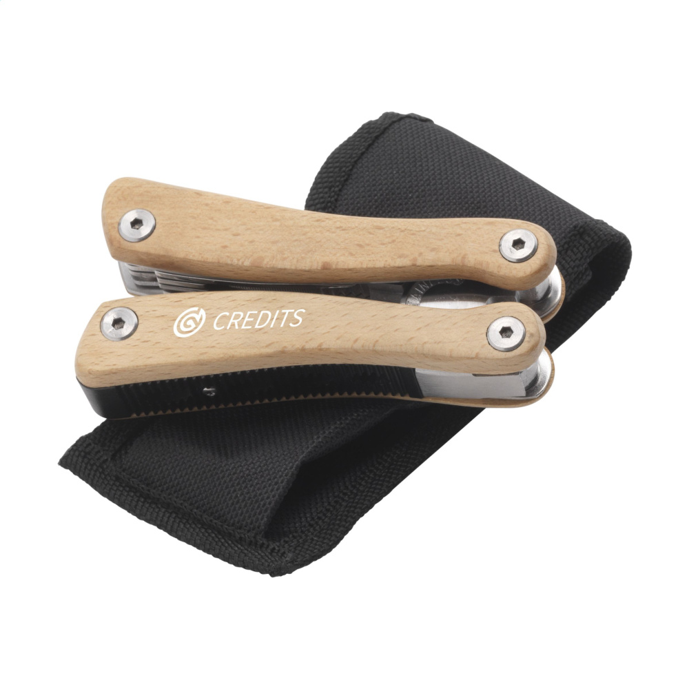 Logo trade business gifts image of: Beechwood Multitool