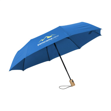 Logo trade business gift photo of: Michigan foldable RCS RPET umbrella 21 inch