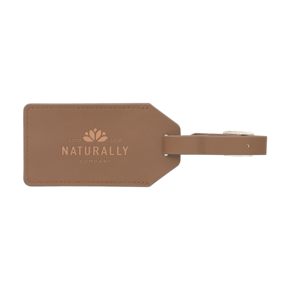 Logotrade advertising products photo of: Vegan Pineapple Leather Luggage Tag
