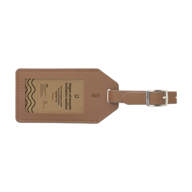 Logotrade promotional giveaway image of: Vegan Pineapple Leather Luggage Tag