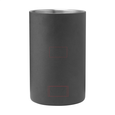 Logotrade corporate gift image of: CoolSteel Black wine cooler