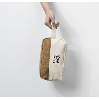 Logo trade promotional products image of: CosCork Eco toiletry bag