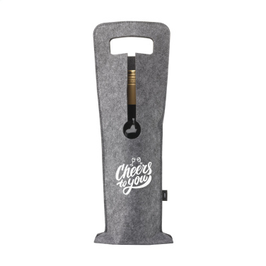 Logo trade promotional items image of: Wine Bag-to-Give GRS RPET