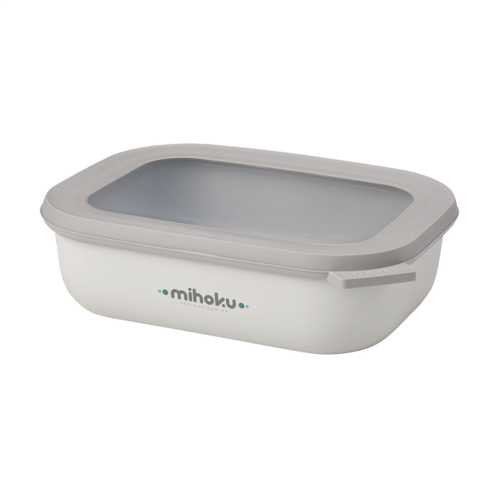 Logo trade advertising product photo of: Mepal Cirqula multi use rectangular bowl 1 L lunchbox