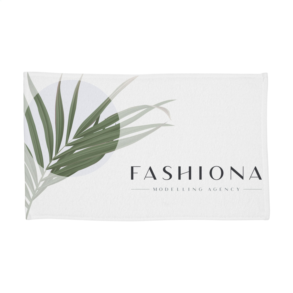 Logo trade advertising products picture of: Printed RPET BathTowel 350 g/m² 70x140
