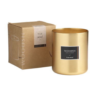 Logo trade promotional giveaways image of: Wooosh Scented Candle True Wood