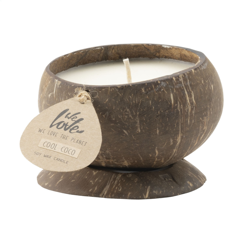 Logotrade business gift image of: We Love The Planet Coconut Candle