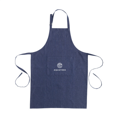 Logo trade corporate gifts picture of: Apron GRS Recycled Denim (220 g/m²)