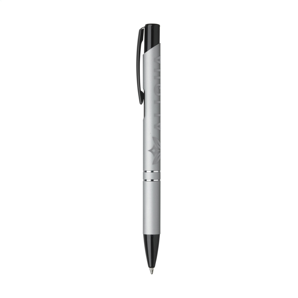 Logo trade promotional gifts image of: Ebony Rubberised pen