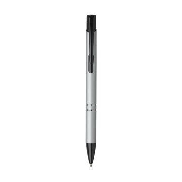 Logo trade business gift photo of: Ebony Rubberised pen