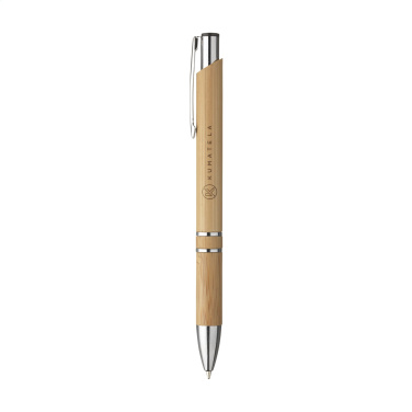 Logo trade promotional items image of: Ebony Bamboo pen