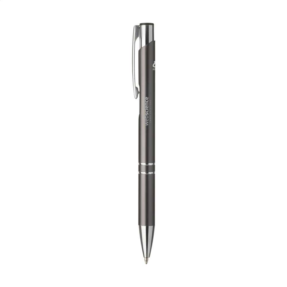 Logo trade promotional merchandise photo of: Ebony Recycled Alu pens