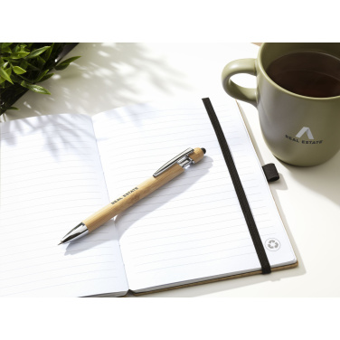 Logo trade promotional gifts image of: Luca Touch Bamboo stylus pen