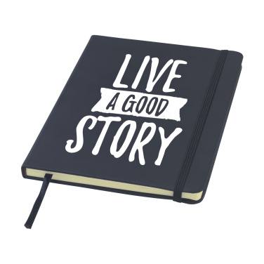 Logo trade promotional gifts image of: BudgetNote A5 Blanc Paper notebook