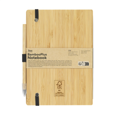 Logotrade promotional giveaways photo of: BambooPlus Paper Notebook A5 - Inkless Pen