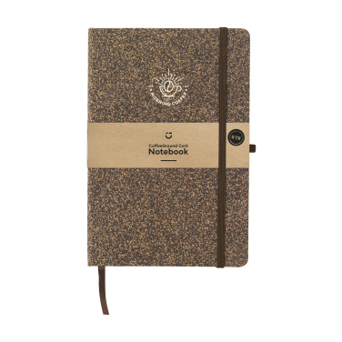 Logo trade promotional giveaway photo of: CoffeeGround Cork Paper Notebook A5